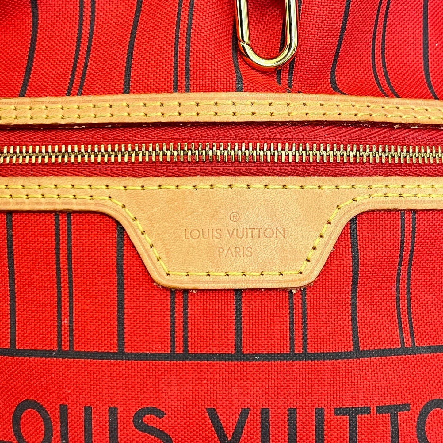 Pre-Owned Louis Vuitton Monogram Neverfull MM Cerise