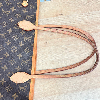 Pre-Owned Louis Vuitton Monogram Neverfull MM Cerise