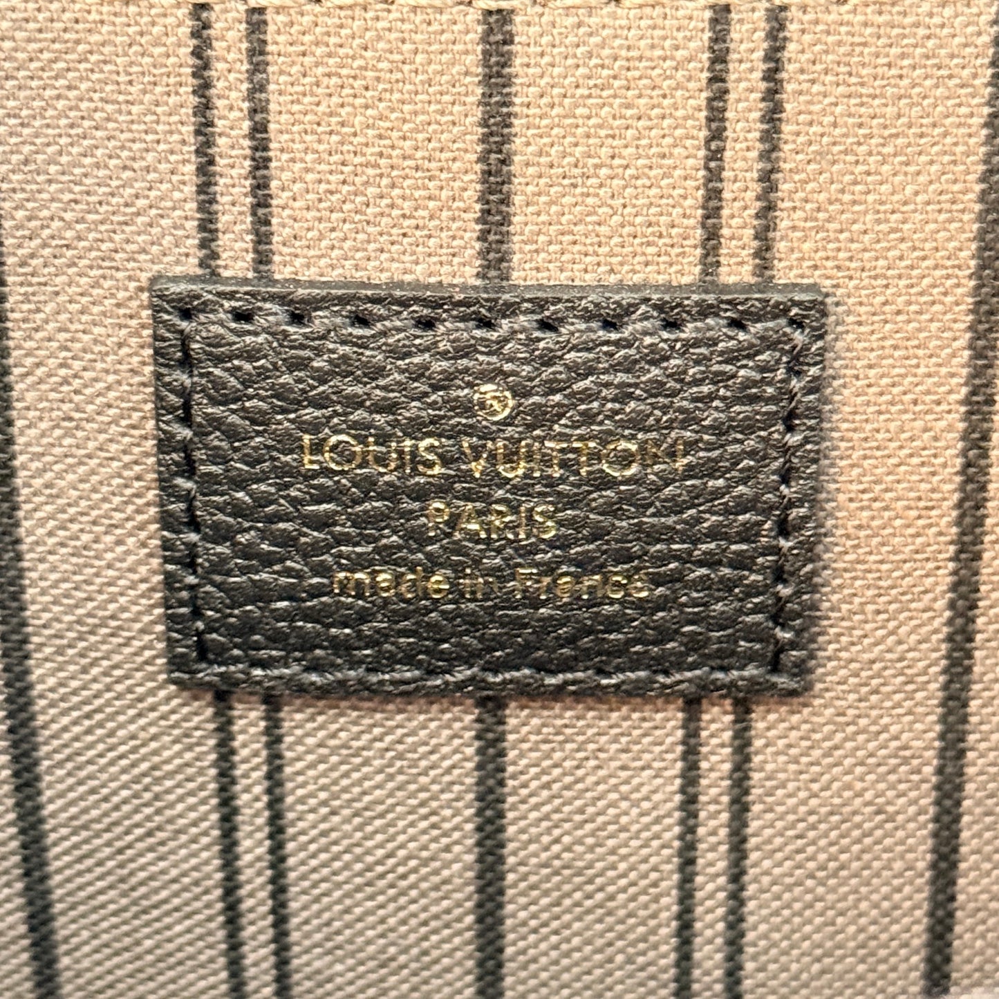 Louis Vuitton Monogram Pochette Metis Empreinte Leather Black