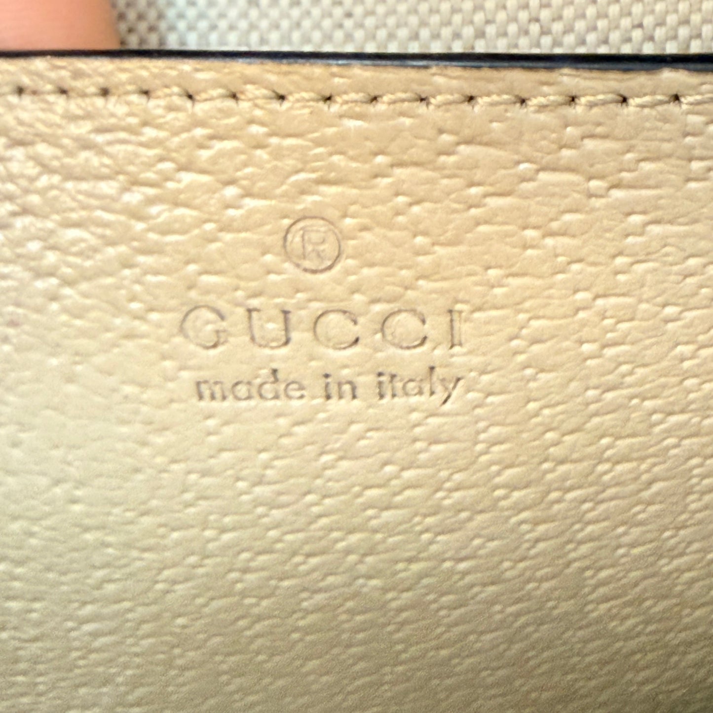 Gucci Ophidia Small Shoulder Bag Beige & White GG Supreme