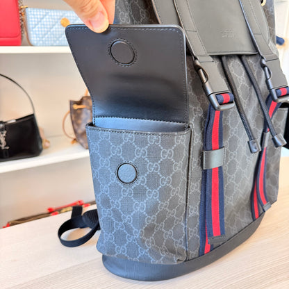 Gucci GG Supreme Monogram Backpack Black