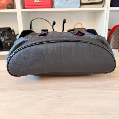 Gucci GG Supreme Monogram Backpack Black