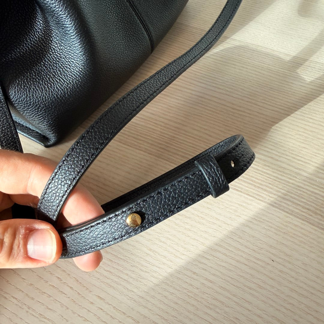 Polene Numéro Neuf Mini Edition Textured Black