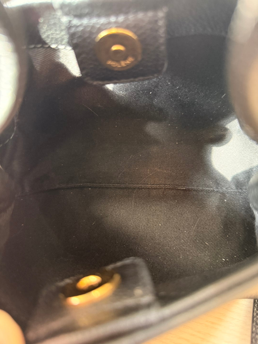 Polene Numéro Neuf Mini Edition Textured Black