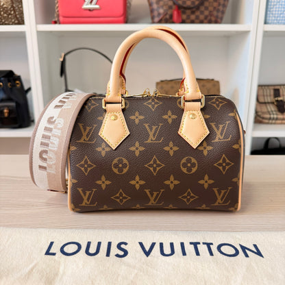 Louis Vuitton Monogram Speedy 20 Bandouliere Jacquard Strap