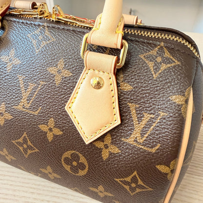 Louis Vuitton Monogram Speedy 20 Bandouliere Jacquard Strap