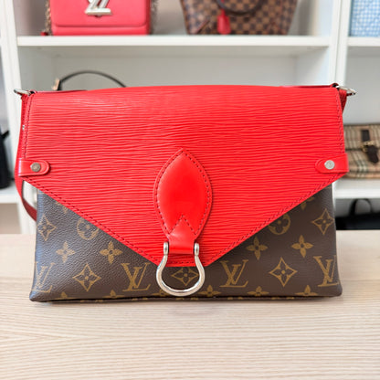 Louis Vuitton Monogram Epi Saint Michel Coquelicot