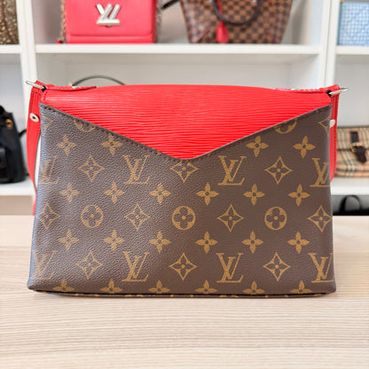 Louis Vuitton Monogram Epi Saint Michel Coquelicot