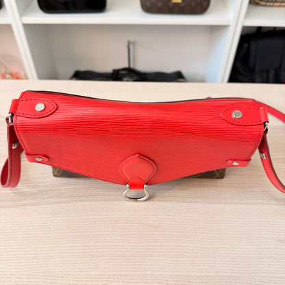 Louis Vuitton Monogram Epi Saint Michel Coquelicot