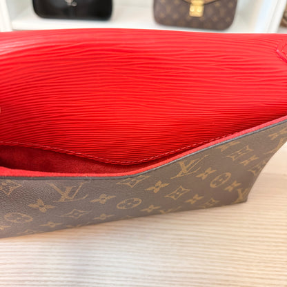 Louis Vuitton Monogram Epi Saint Michel Coquelicot