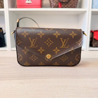 Louis Vuitton Monogram Felicie Strap & Go Kaki