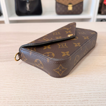 Louis Vuitton Monogram Felicie Strap & Go Kaki