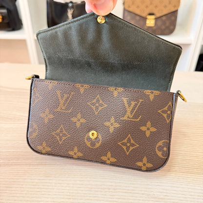 Louis Vuitton Monogram Felicie Strap & Go Kaki