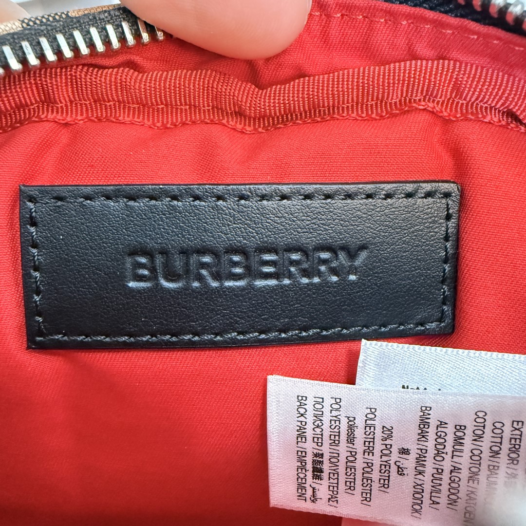 Burberry Nylon Vintage Check Small Cannon Bum Bag Archive Beige