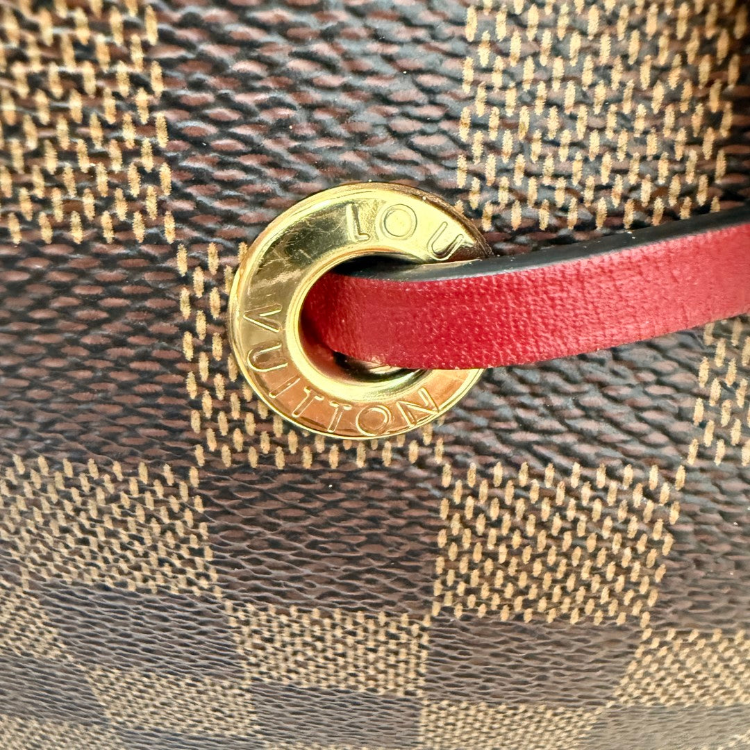 Louis Vuitton Damier Ebene Neonoe MM Cherry Berry