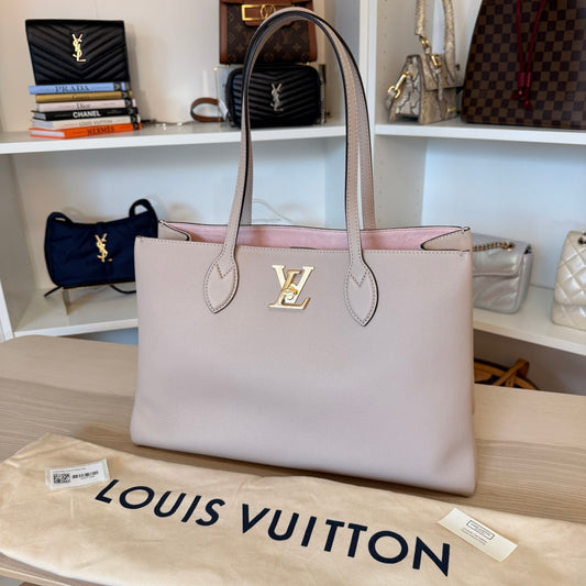 Louis Vuitton Lockme Shopper Tote Greige