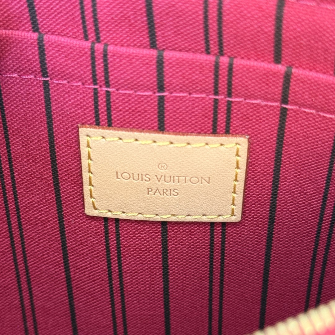 Louis Vuitton Monogram Neverfull MM GM Pochette Pivoine