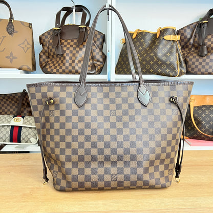 Louis Vuitton Damier Ebene Neverfull MM Cerise