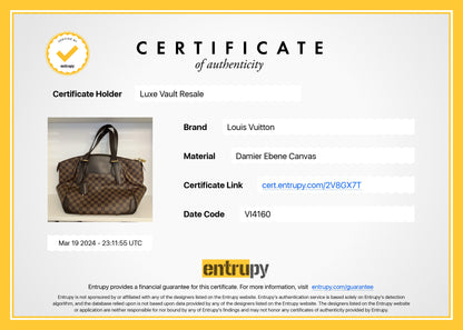 Pre-Owned Louis Vuitton Damier Ebene Verona GM