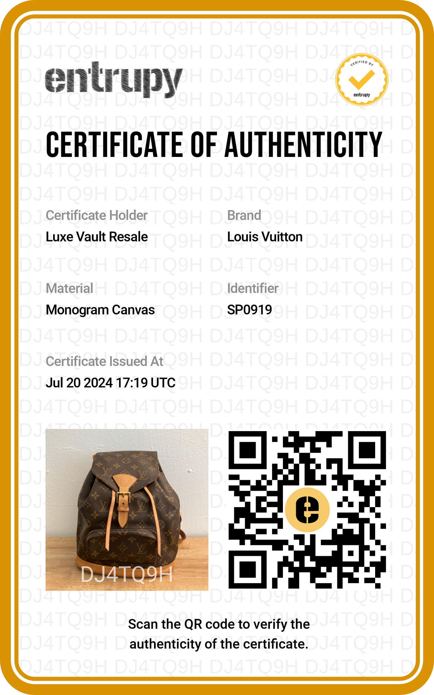 Louis Vuitton Monogram Montsouris MM Backpack