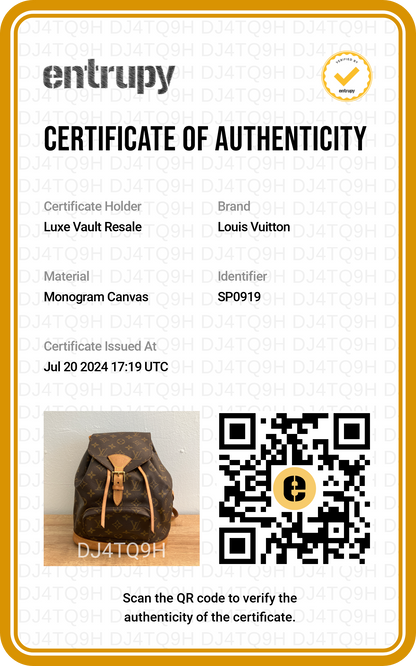 Louis Vuitton Monogram Montsouris MM Backpack