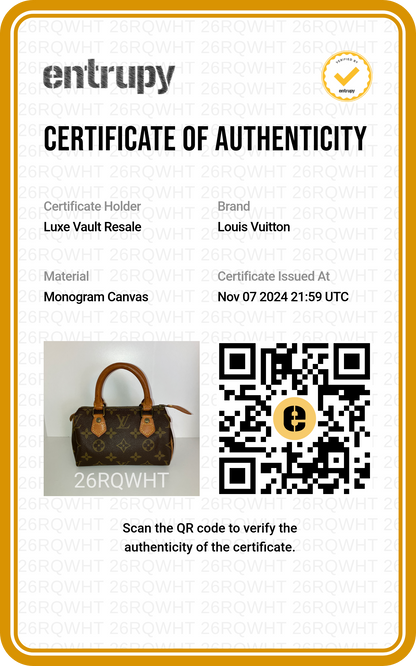 Louis Vuitton Monogram Mini Speedy HL