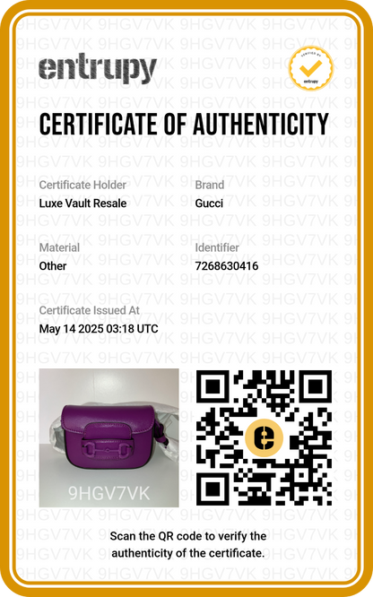 Gucci Horsebit 1955 Super Mini Shoulder Bag Purple