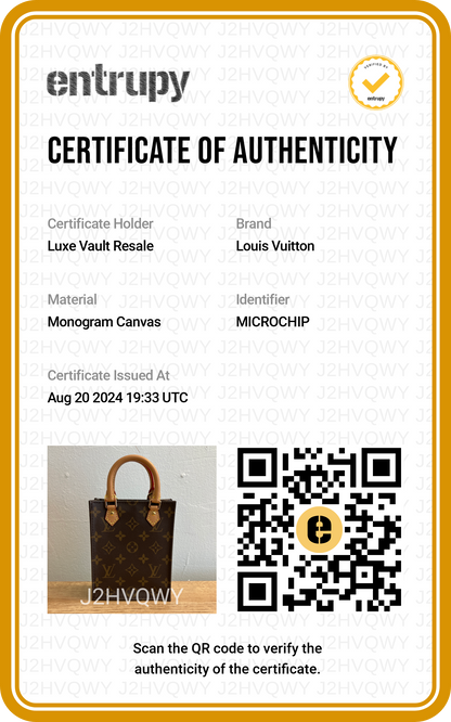 Louis Vuitton Monogram Petite Sac Plat