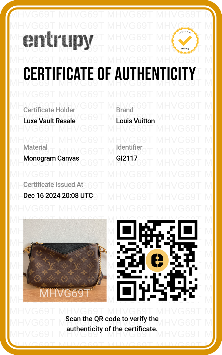 Louis Vuitton Monogram Pallas Clutch Noir