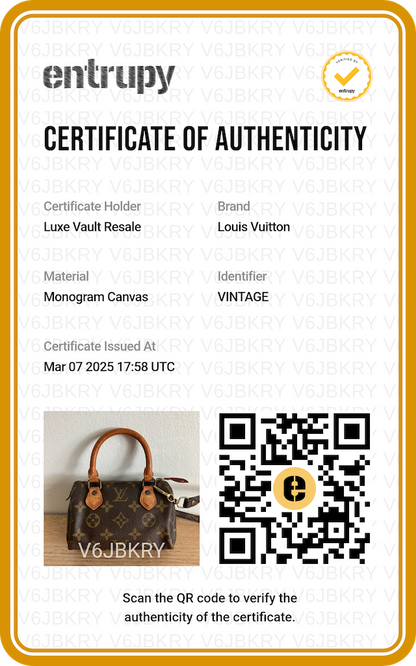Louis Vuitton Monogram Mini Speedy HL with Strap