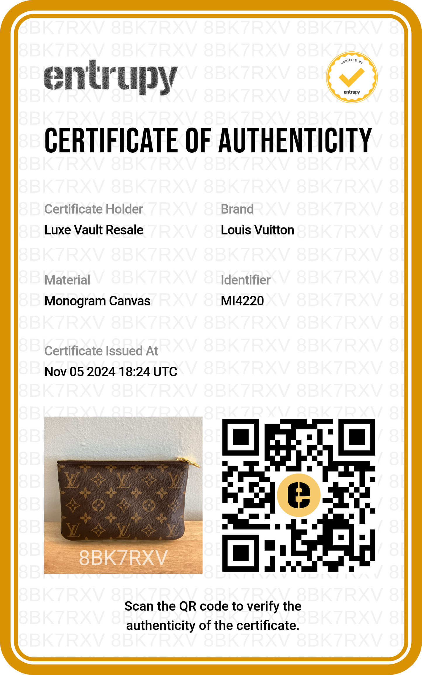 Louis Vuitton Reverse Monogram Giant Double Zip Pochette