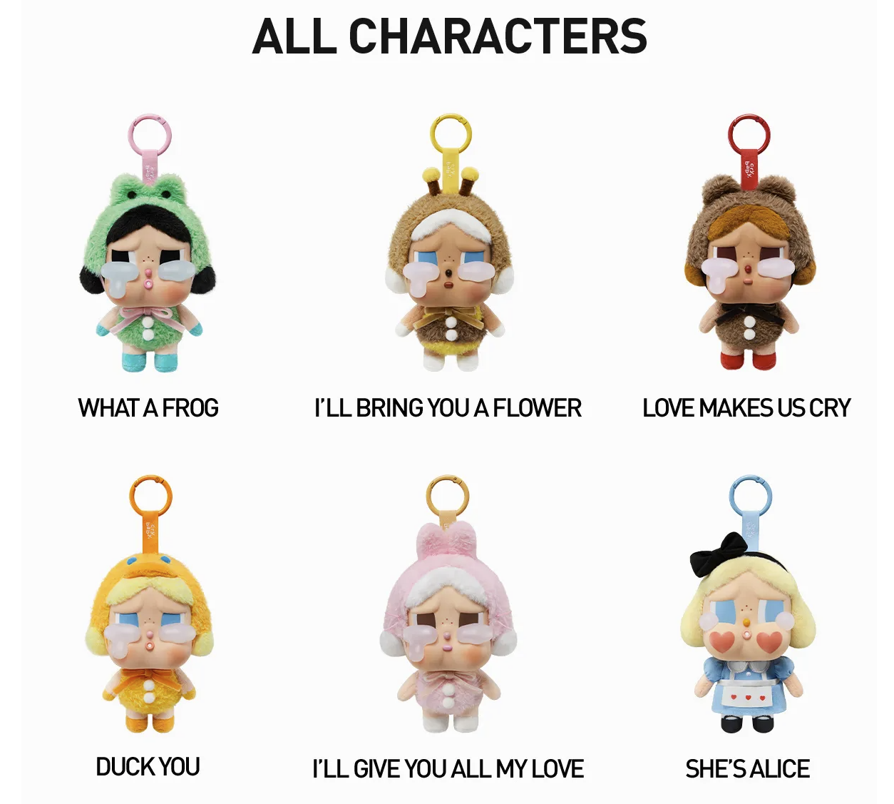 CRYBABY Crying Again Series-Vinyl Face Plush Blind Box Set