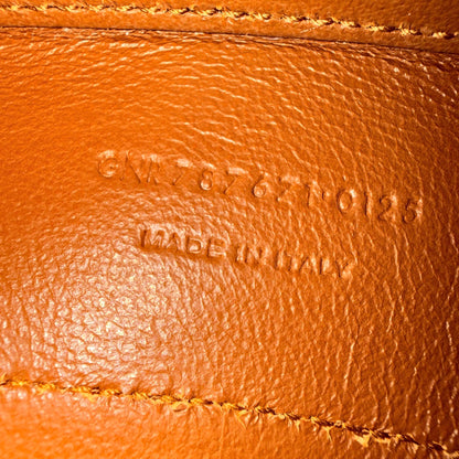 Luxe Vault Saint Laurent Voltaire bag interior leather stamp with serial number and Made in Italy embossing