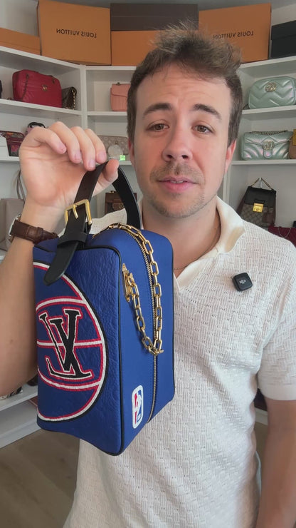 Louis Vuitton X NBA Monogram Cloakroom Dopp Kit Blue